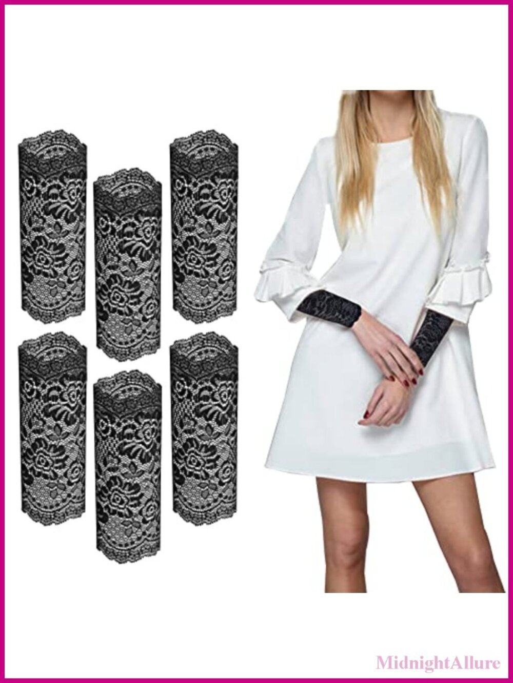 Lace Wrist Arm Cuff Bracelet Stretch Bands Sleeve Sun Protection